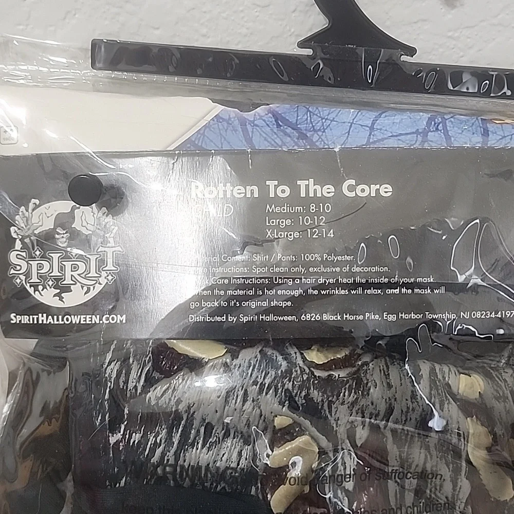 NIB Spirit Rotten to the Core Costume Size XL/12-14